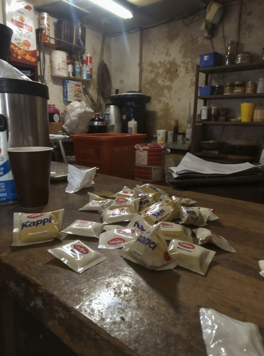 Foto kopi sachet warung sebelum — tampilan apa adanya dari HP
